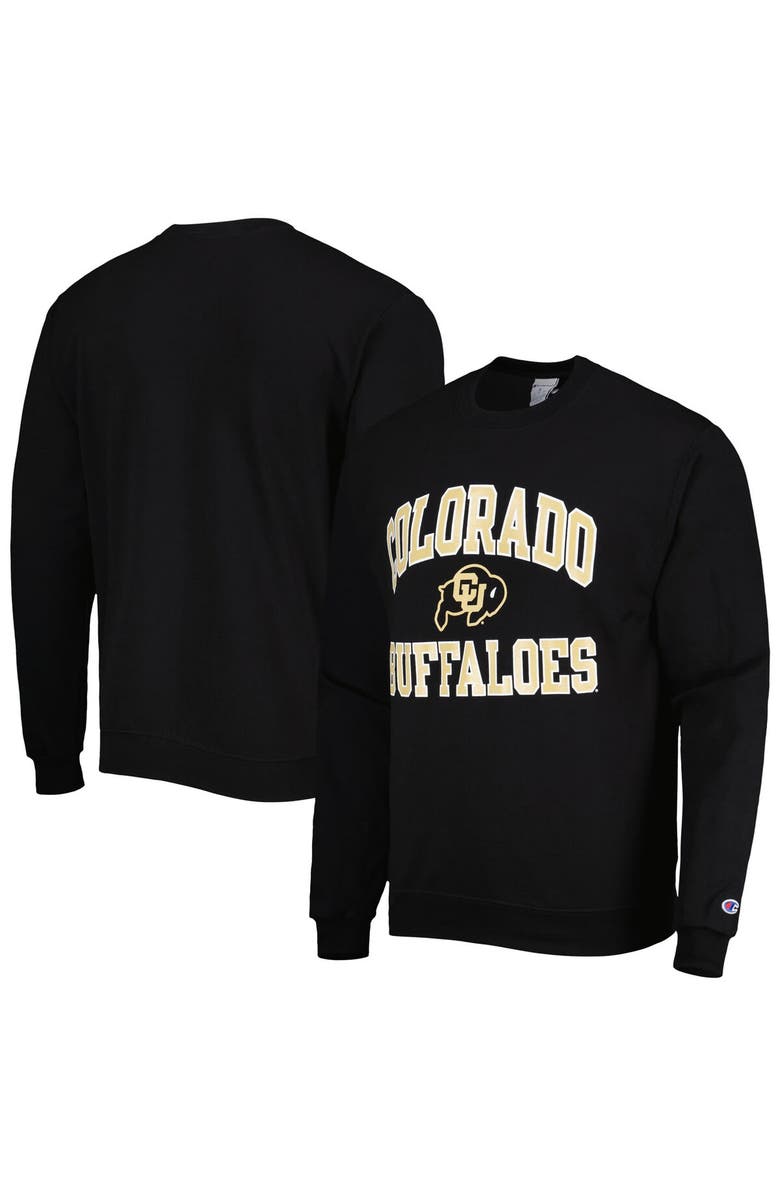 Champion Men's Champion Black Colorado Buffaloes High Motor Pullover Sweatshirt, Alternate, color,