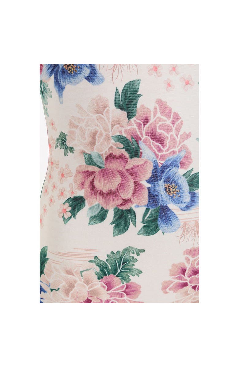 Agua Bendita Kids' Honey Ivy Long Sleeve One-Piece Rashguard Swimsuit, Alternate, color, Multicolor