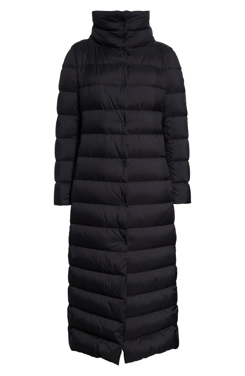 Herno Quilted Nylon Down Maxi Coat, Alternate, color, Nero
