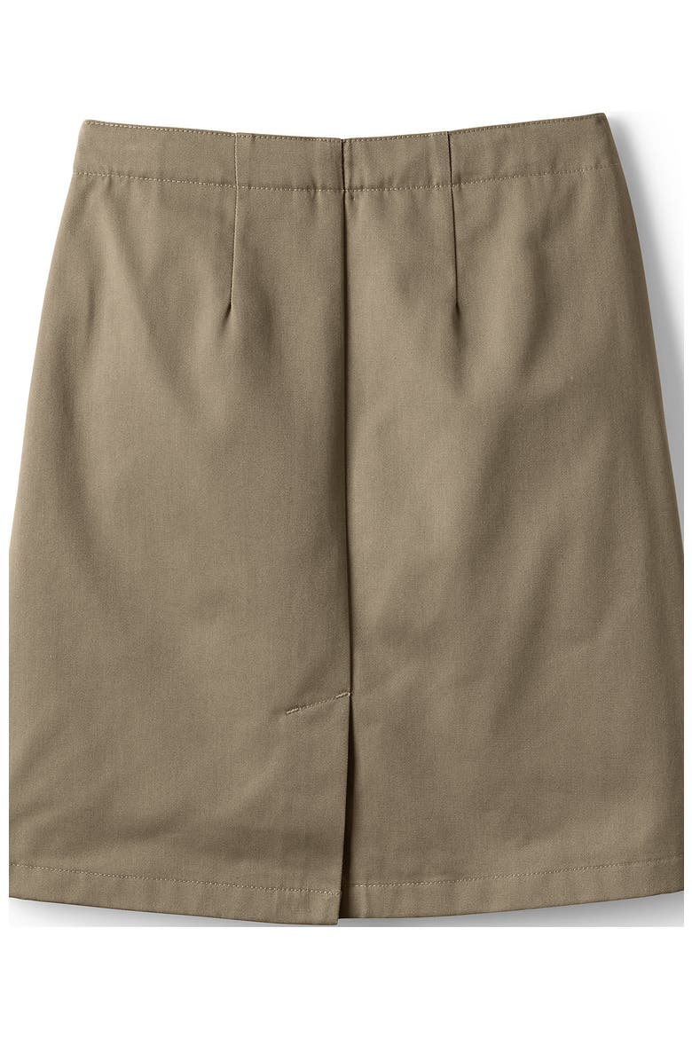 School Uniform Girls Plus Blend Chino Skort Top of Knee, Alternate, color, Khaki