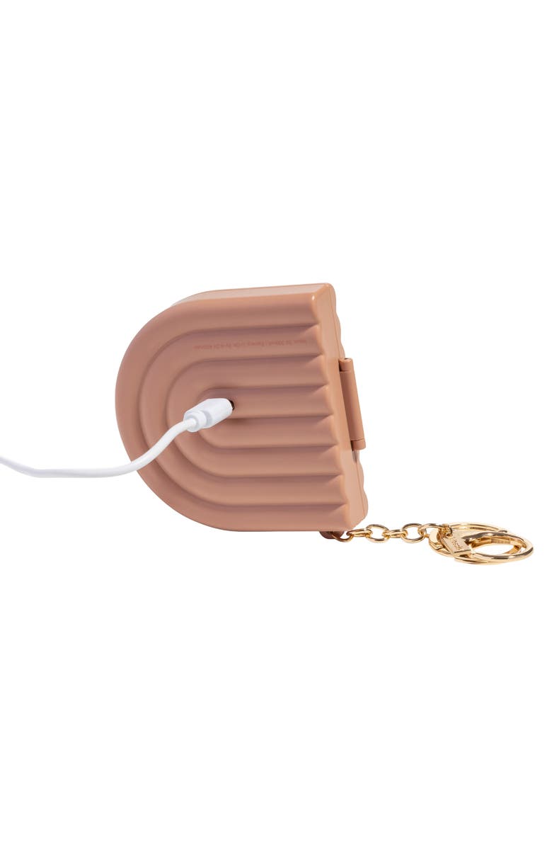 Kitsch Compact Mirror Keychain, Alternate, color, Terracotta