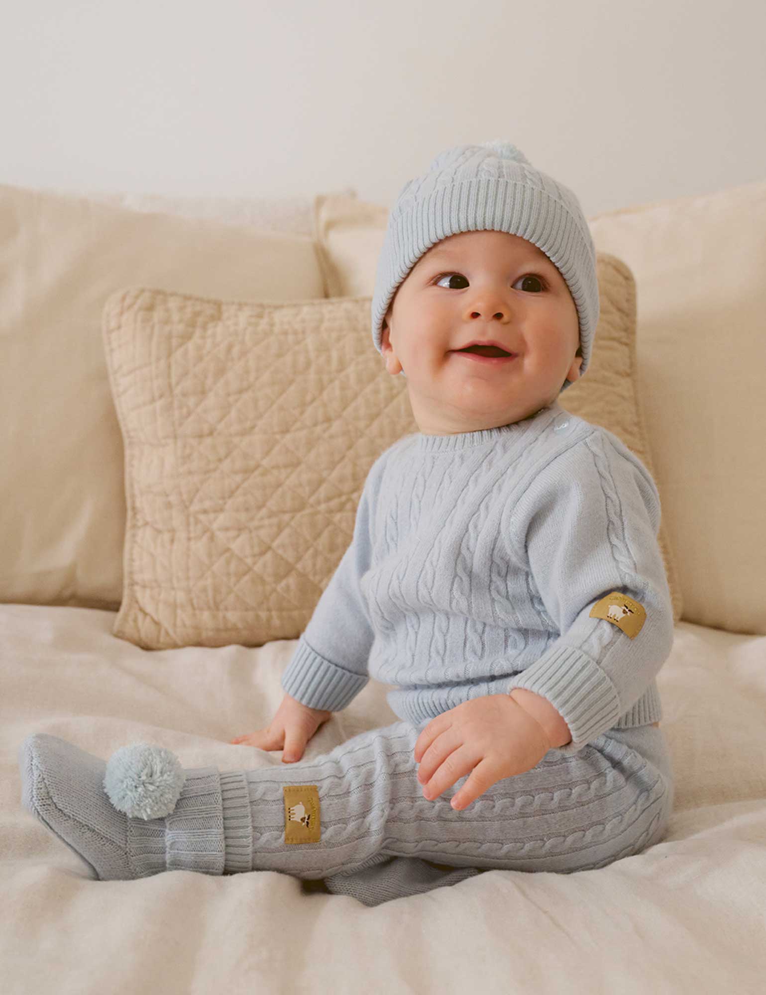 Purebaby Baby Boy Cashmere Leggings | Nordstrom
