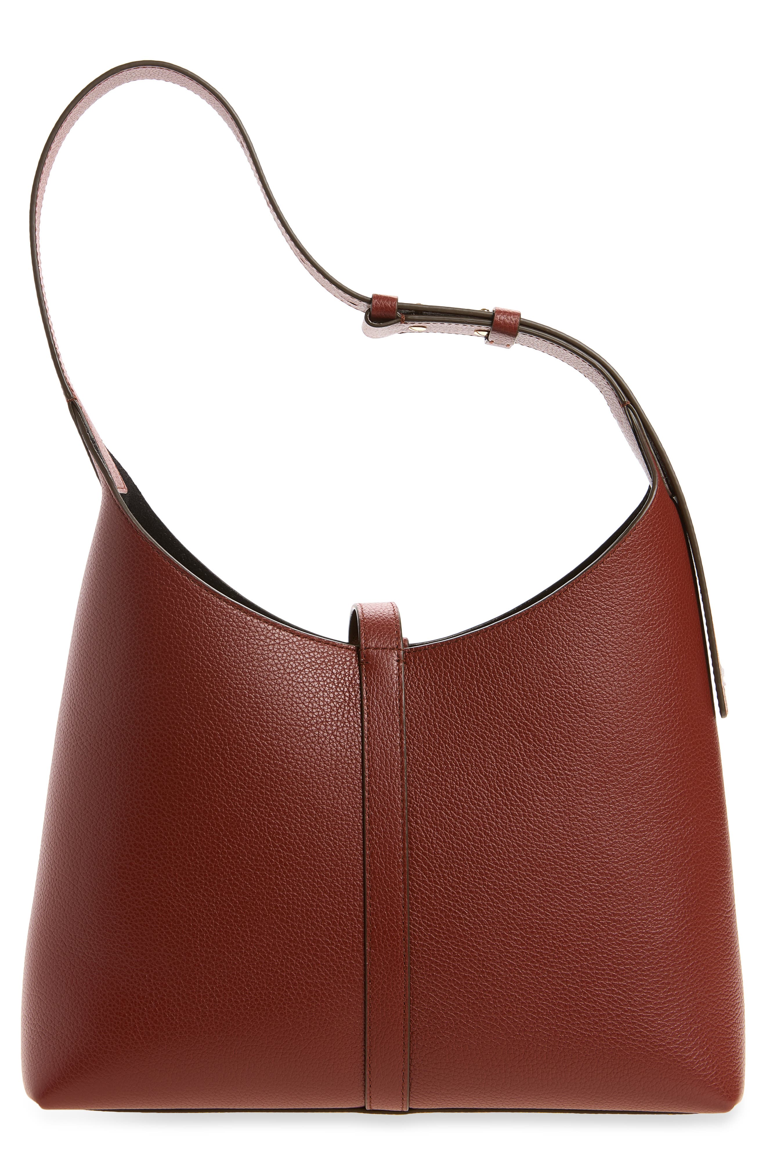 Kite Leather Hobo Bag, Alternate, color, WALNUT