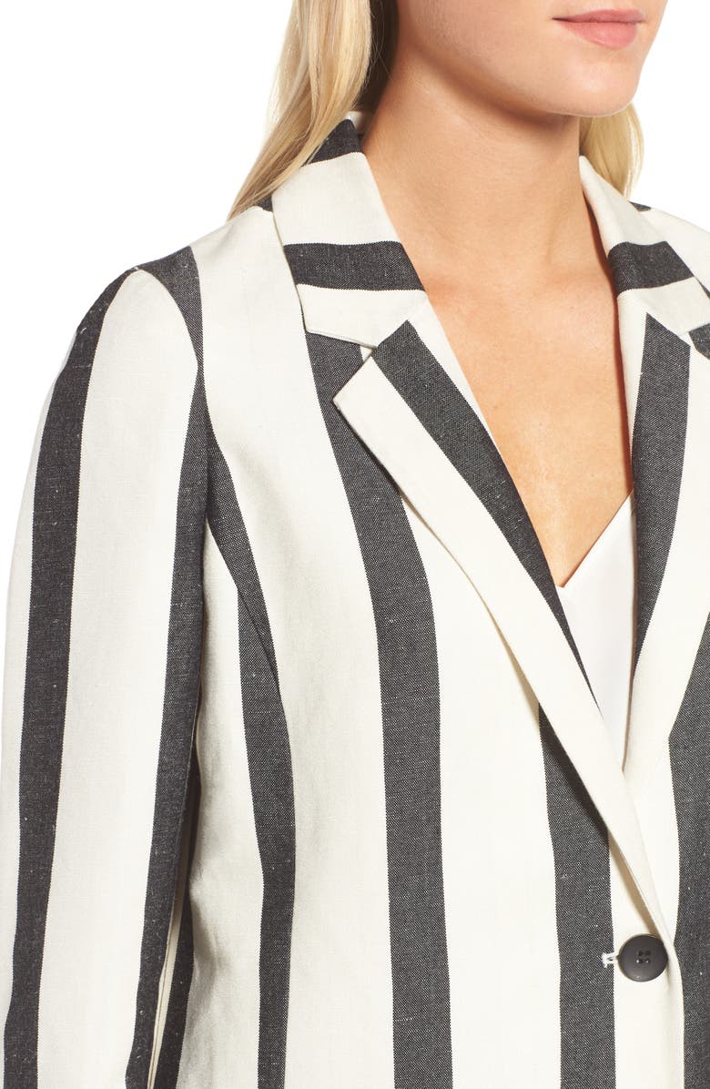 Trouvé Stripe Blazer, Alternate, color, 