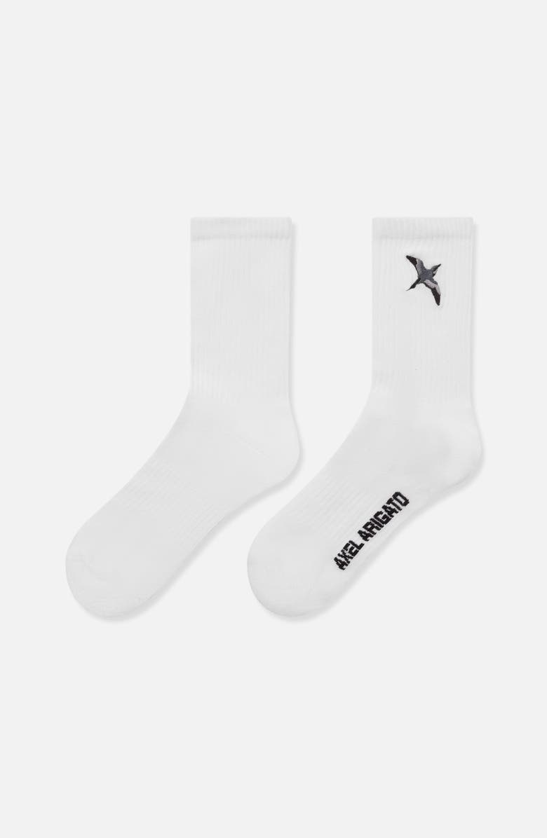 Axel Arigato Bee Bird Tube Socks, Alternate, color, White