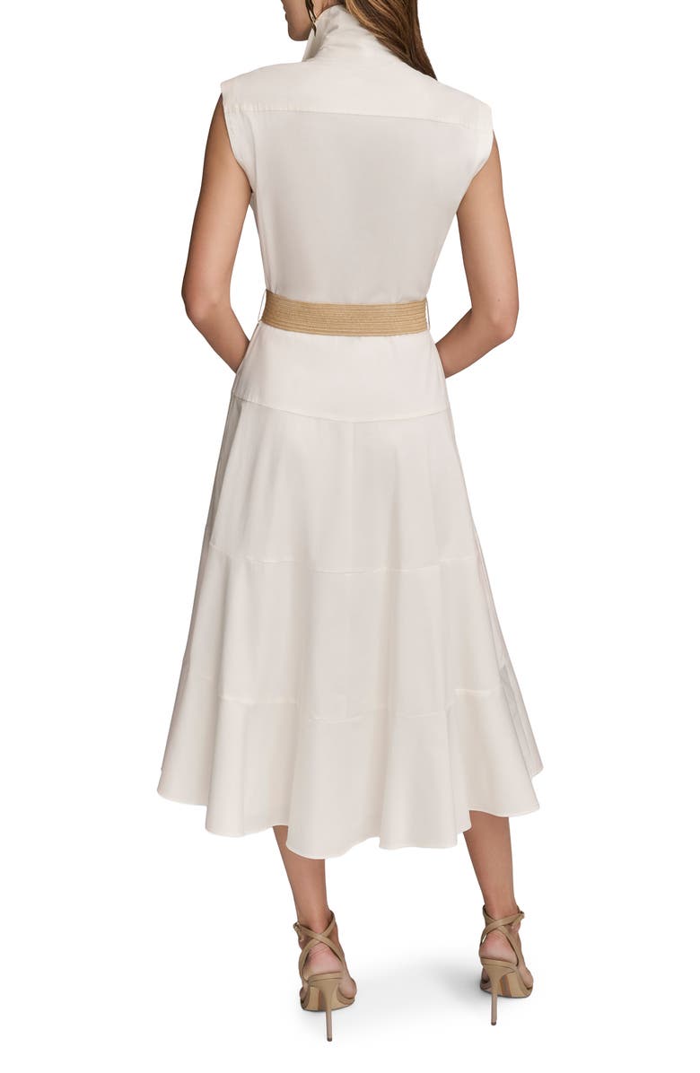 Donna Karan New York Belted Cap Sleeve Shirtdress, Alternate, color,