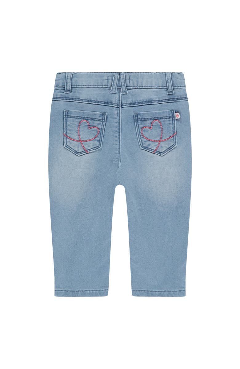 BABYFACE Bow Applique Denim, Alternate, color, Medium Blue Denim