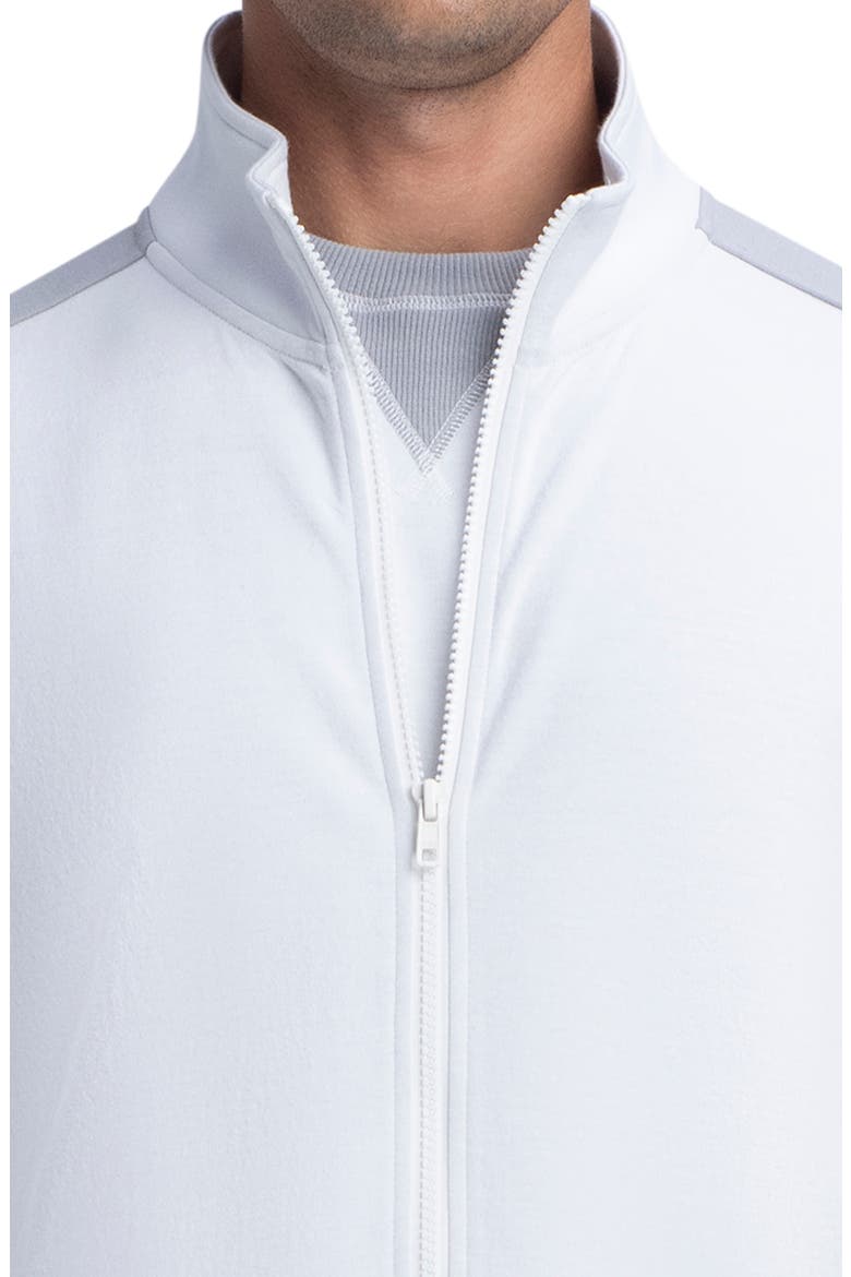 Comfort Cotton Blend Full Zip Sweatshirt, Alternate, color, CHALK