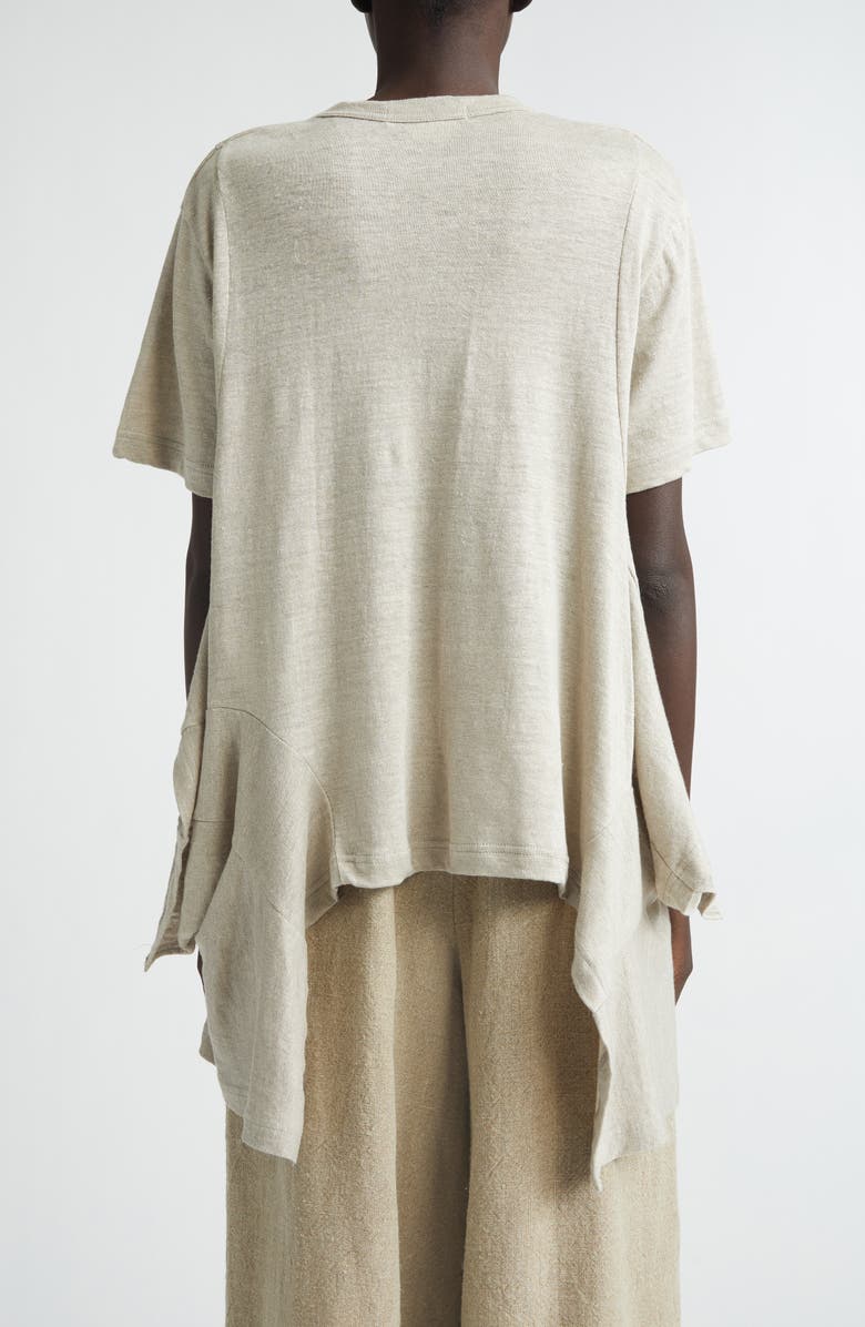 Comme des Garçons Thick Linen Jersey T-Shirt, Alternate, color, Ecru