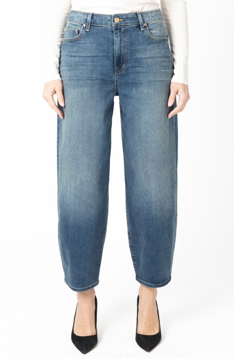 Fidelity Denim Delilah Barrel Crop Jean, Main, color, Panorama Blue
