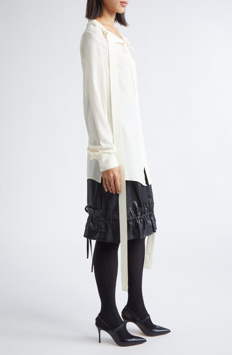 renaissance renaissance Yas Tie Neck Top, Alternate, color, Cream