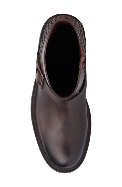 Vintage Foundry Studded Leather Boot In Brown