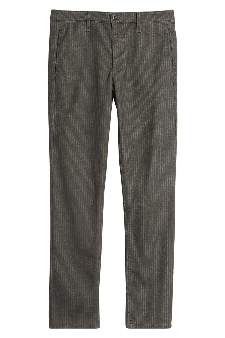 Kullen Brushed Cotton Blend Straight Leg Pants, Alternate, color, CAMBER GREY MULTI