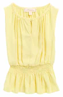 Walking on Sunshine Kids' Sleeveless Smocked Waist Top