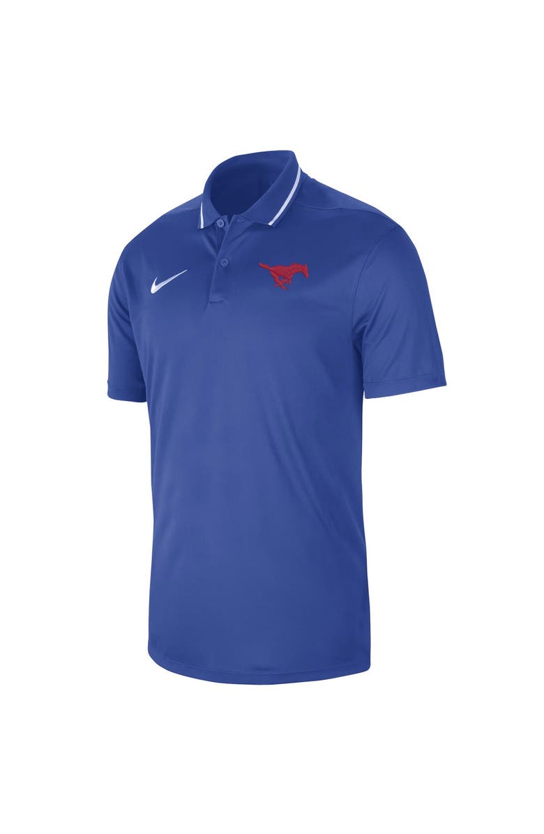 Nike Men's Nike Royal SMU Mustangs 2023 Sideline Coaches Performance Polo, Alternate, color,