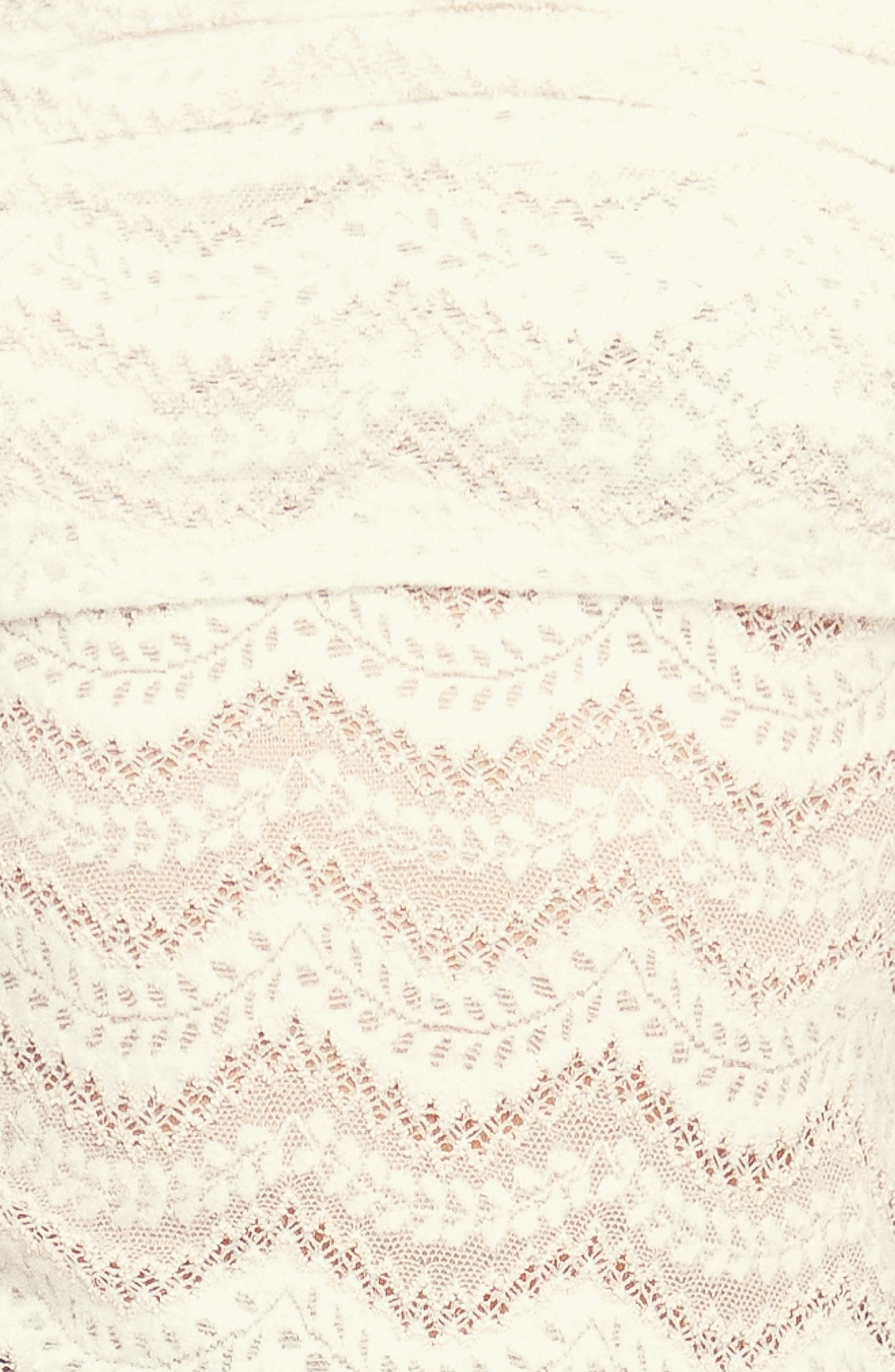 Off the Shoulder Long Sleeve Lace Top - image 2