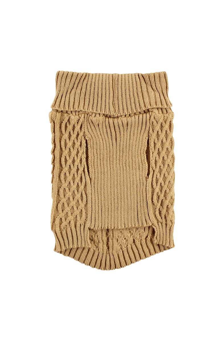 Luvable Friends Pet Sweater, Alternate, color, Camel