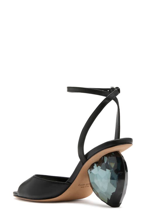Shop Kate Spade New York Heart Ankle Strap Sandal In Black