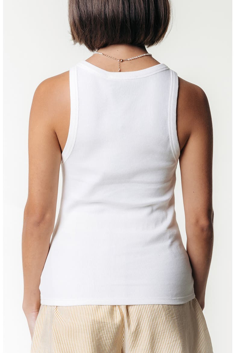Sachi Rebel Rib Tanktop, Alternate, color, Off white