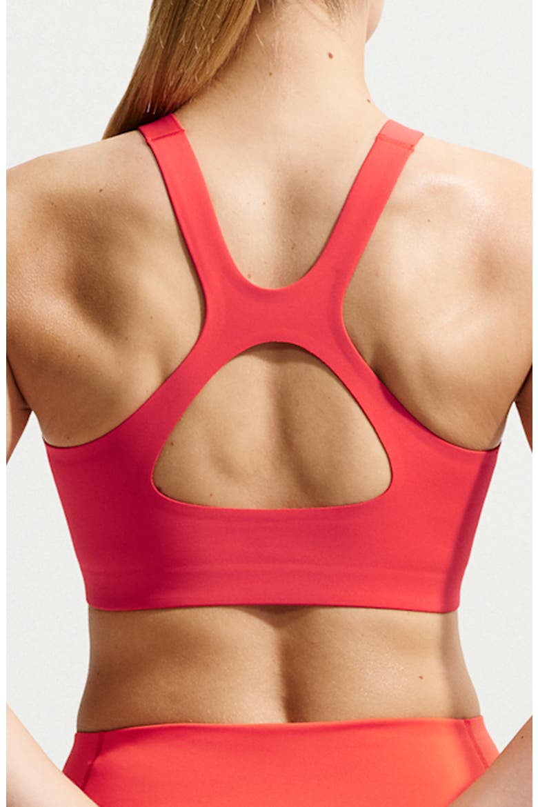 Universa Cutout Sports Bra, Alternate, color, LIGHT CRIMSON/ UNIVERSITY RED