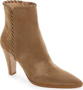 Gianvito Rossi Whipstitch Pointed Toe Bootie
