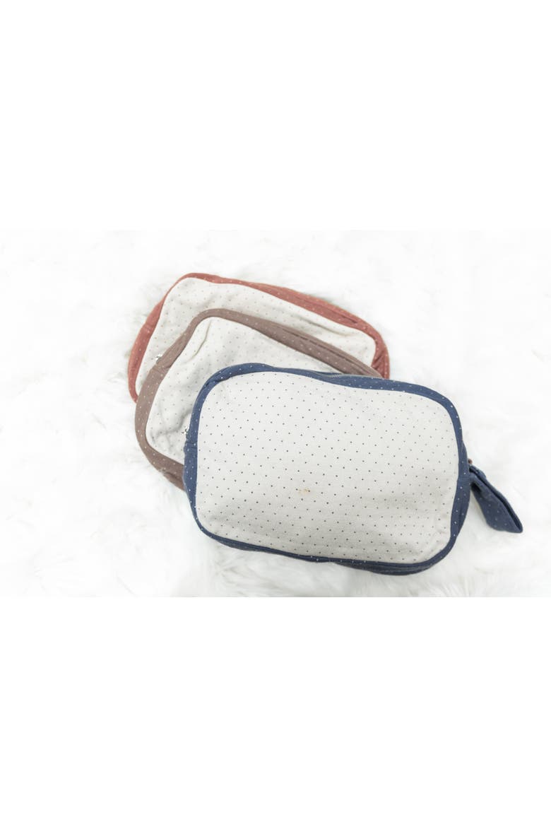 Knitted Blanket with Zipper Pouch, Alternate, color, Mink/Dark Almond