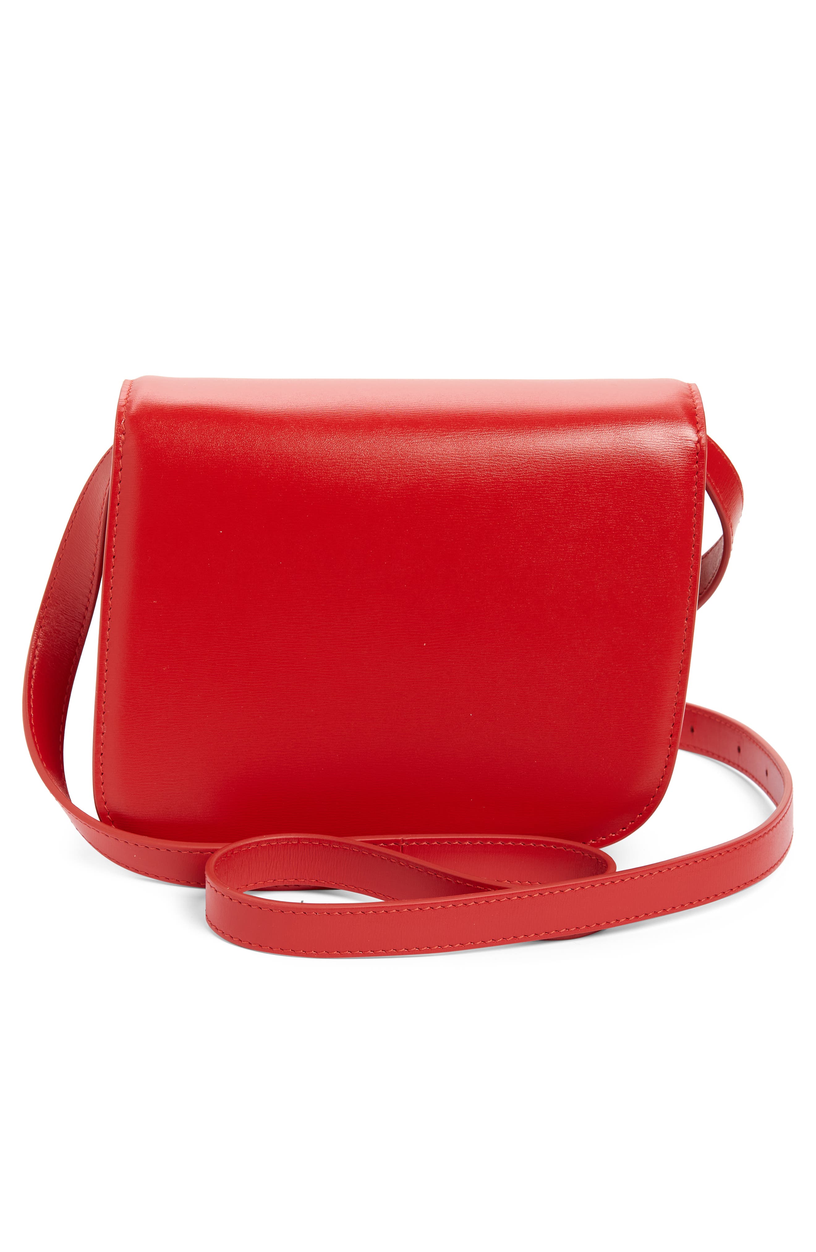 Fiamma Small Leather Crossbody Bag, Alternate, color, FLAME RED