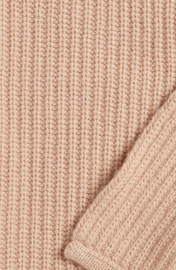 Rib Wool & Cashmere Throw Blanket