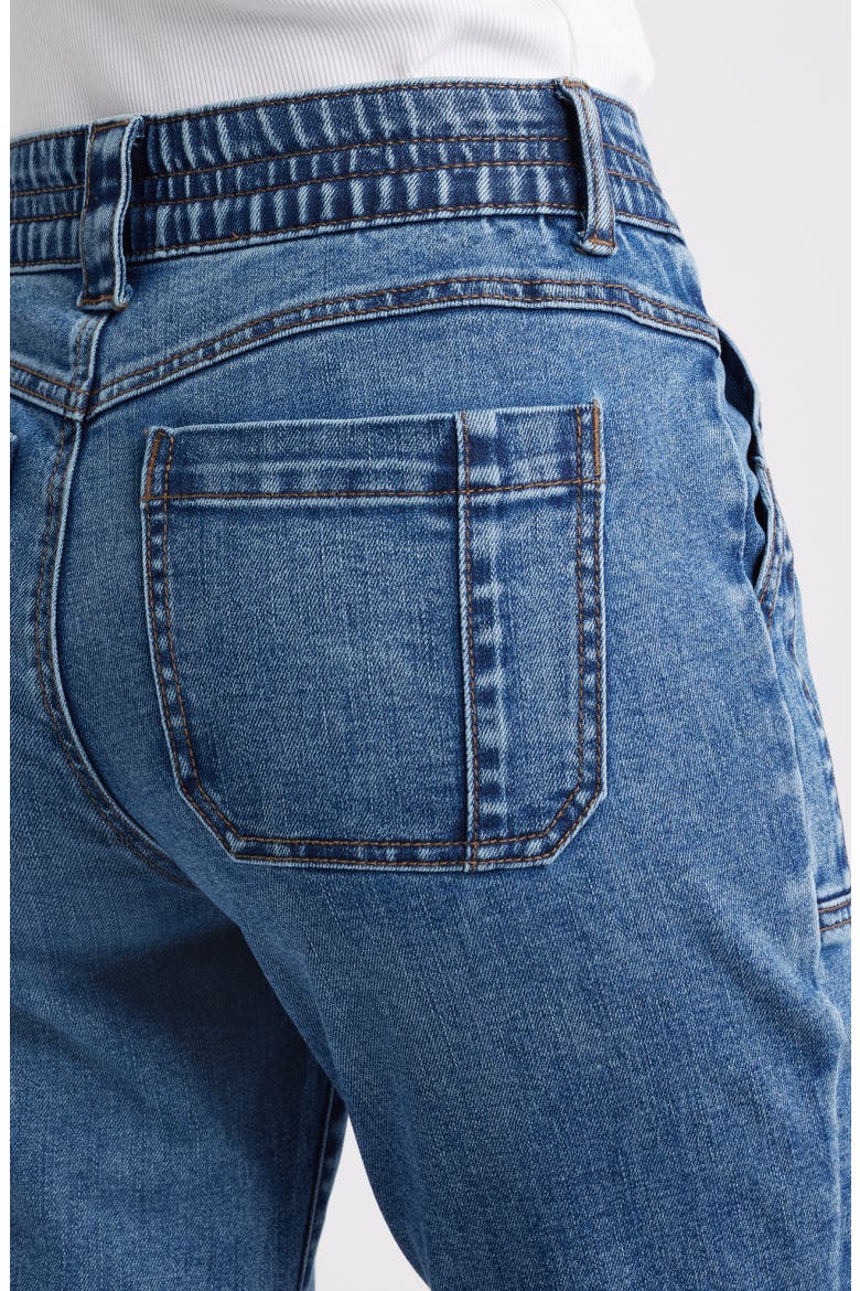 Madison High Waist Bootcut Jeans, Alternate, color, MID BLUE