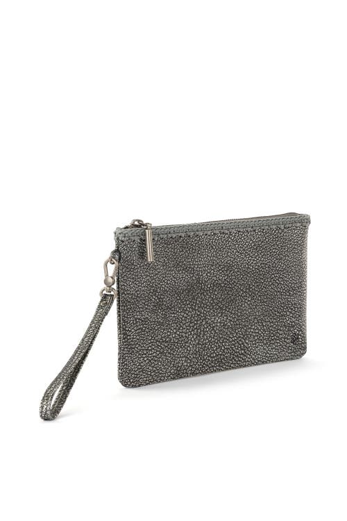 The Sak Vita Wristlet In Dark Silver