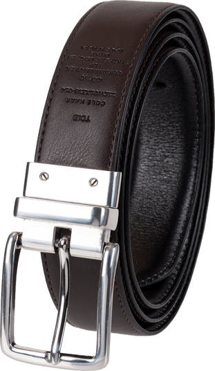 Reversible Feather Edge Leather Belt