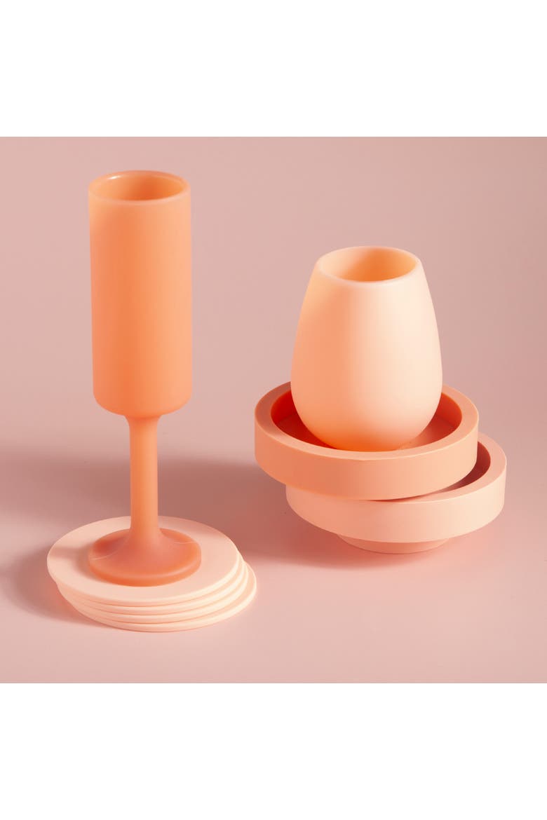 Stemm |Silicone Unbreakable Wine Glasses, Alternate, color, Sky + Kingfisher