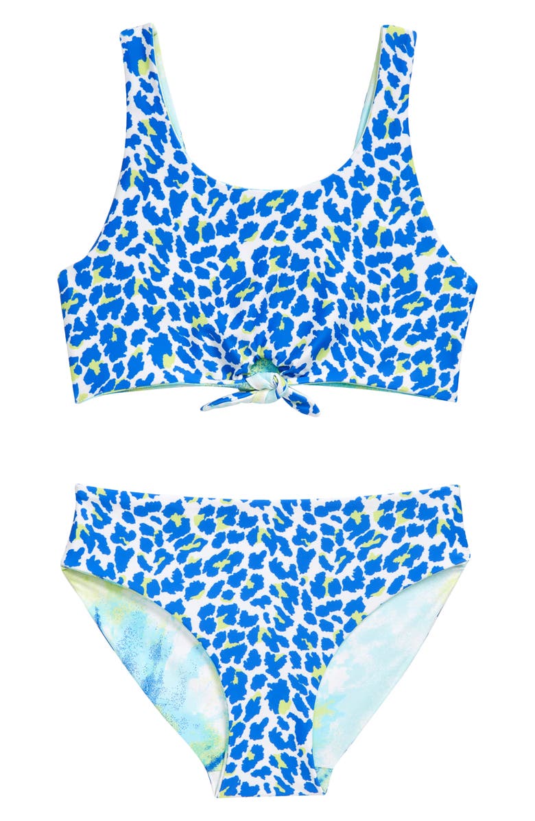 Treasure & Bond Kids' Reversible Two-Piece Swimsuit, Alternate, color, 