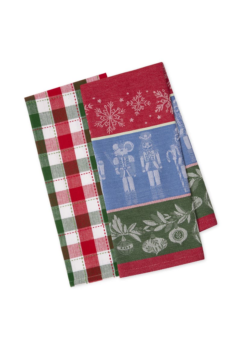Holiday Nutcrackers Dishtowel Set of 2, Main, color, Holiday Nutcrackers