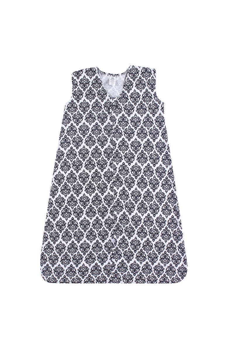 Yoga Sprout Sleeveless Jersey Cotton Wearable Blanket, Main, color, Damask