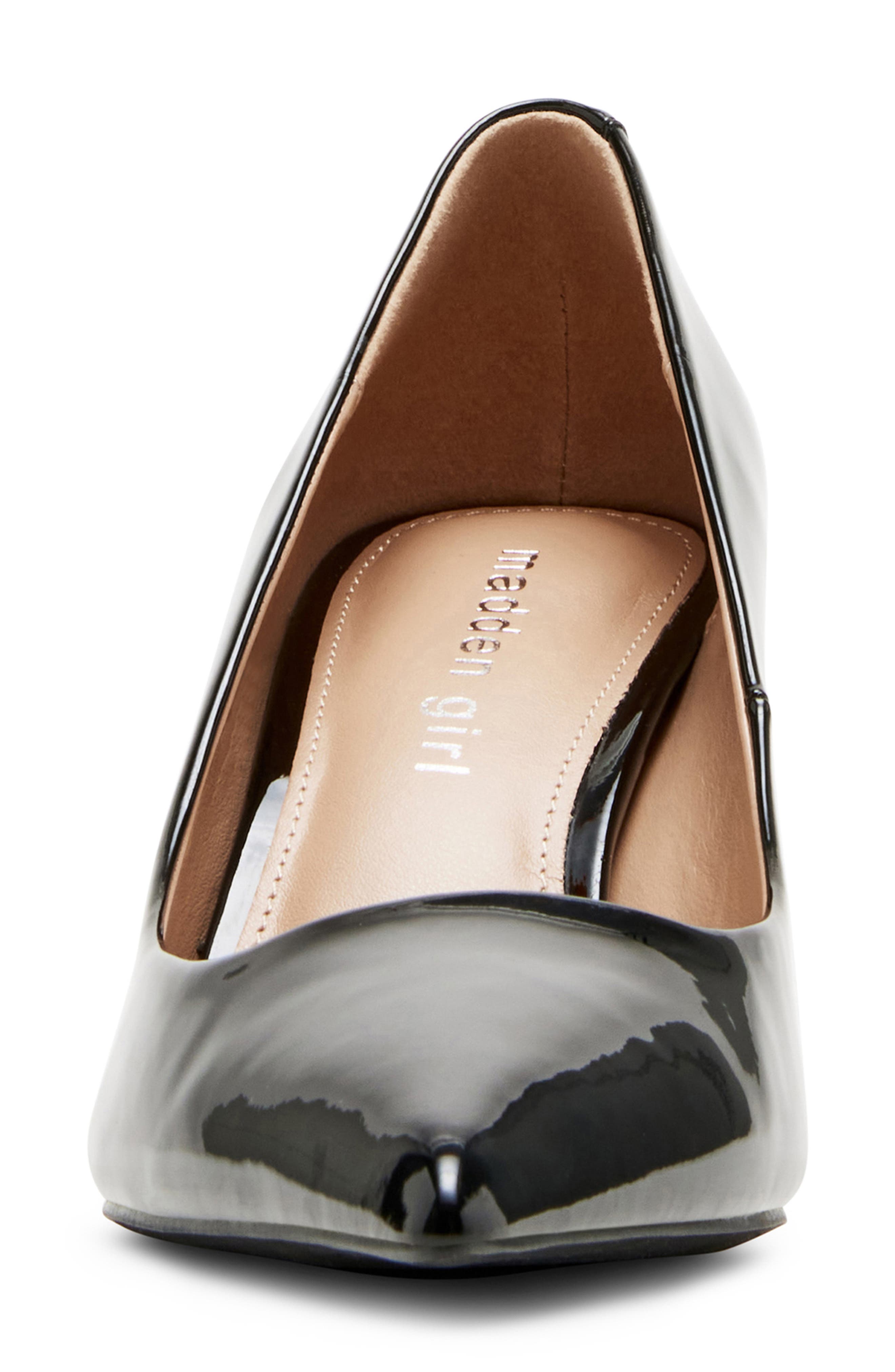 Madden Girl Brynn Pointed Toe Pump, Alternate, color, Black Pat