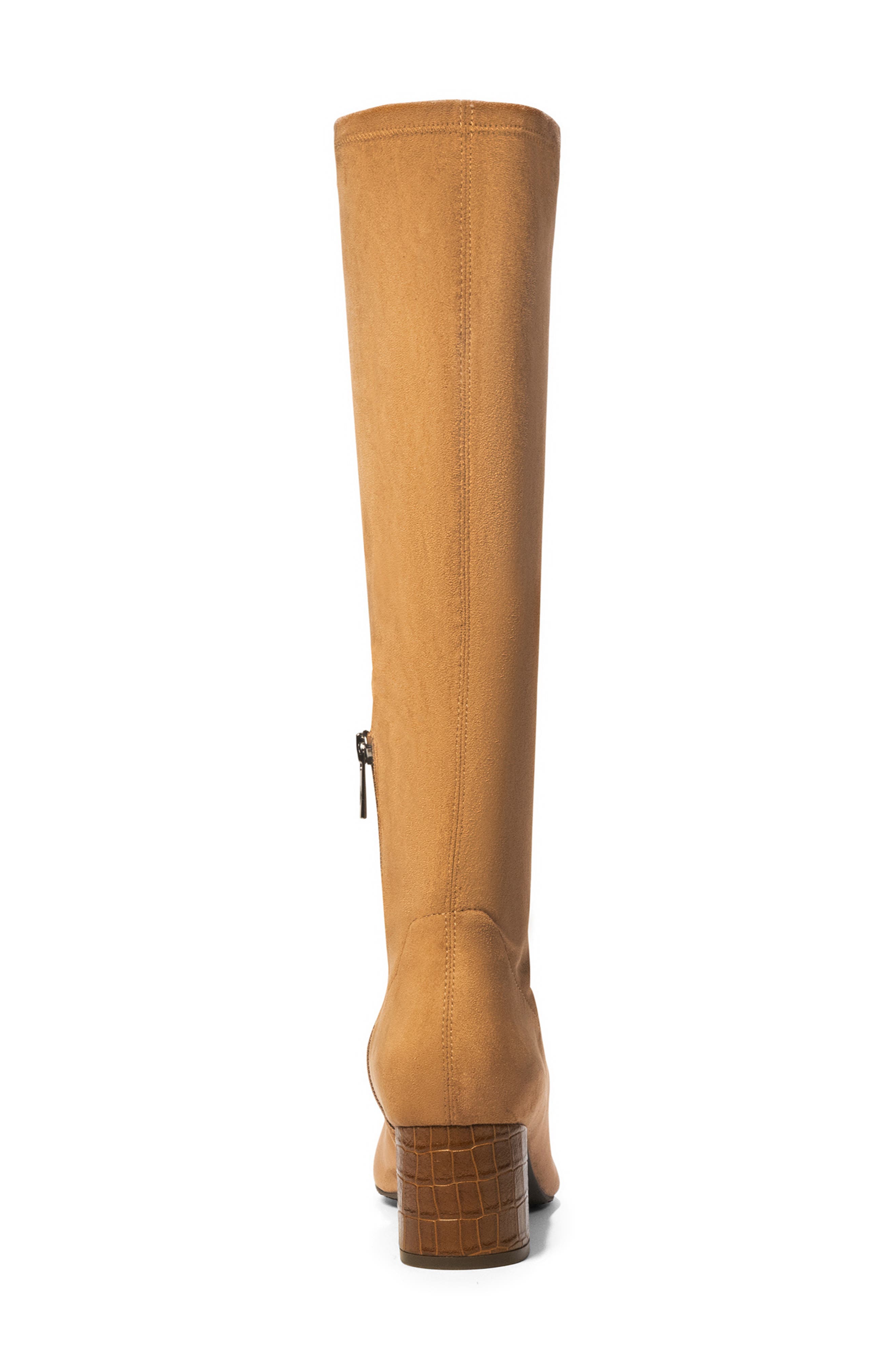 Donald Pliner Pointed Toe Knee High Boot, Alternate, color, Saddle