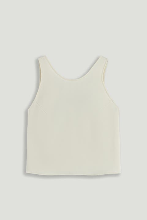 Minimalist Sleeveless Crepe Top