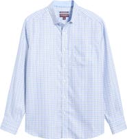 Johnston & Murphy Ovation Check Non-Iron Cotton Button-Up Shirt
