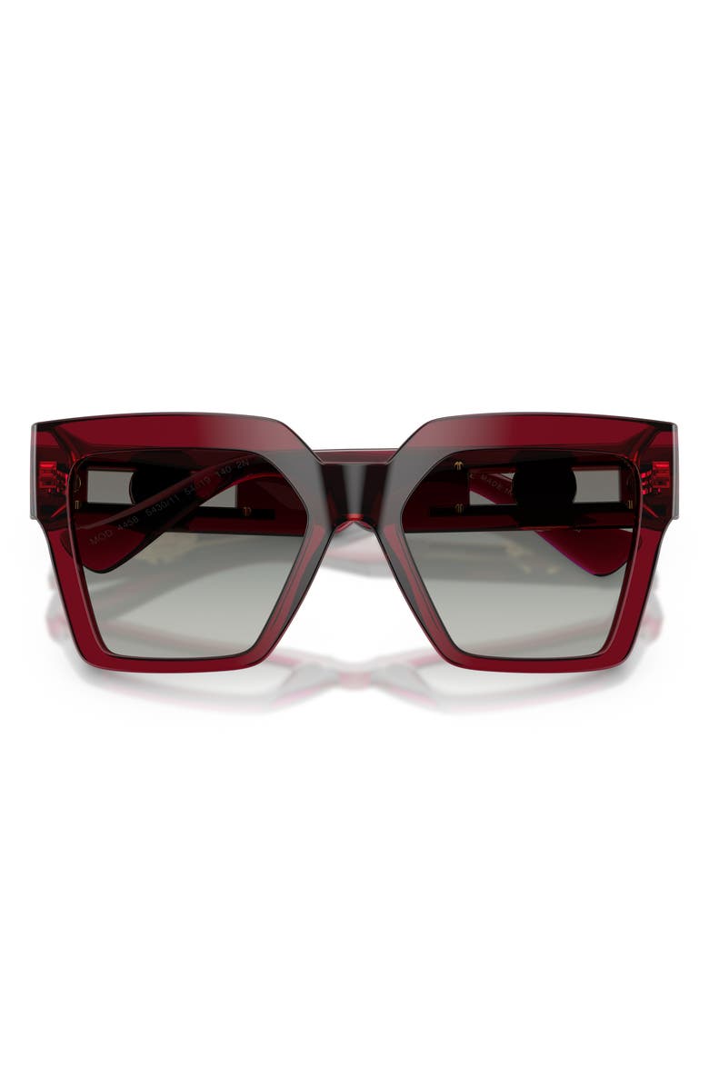 Versace 54mm Gradient Butterfly Sunglasses, Alternate, color, Bordeaux/ Grey Gradient