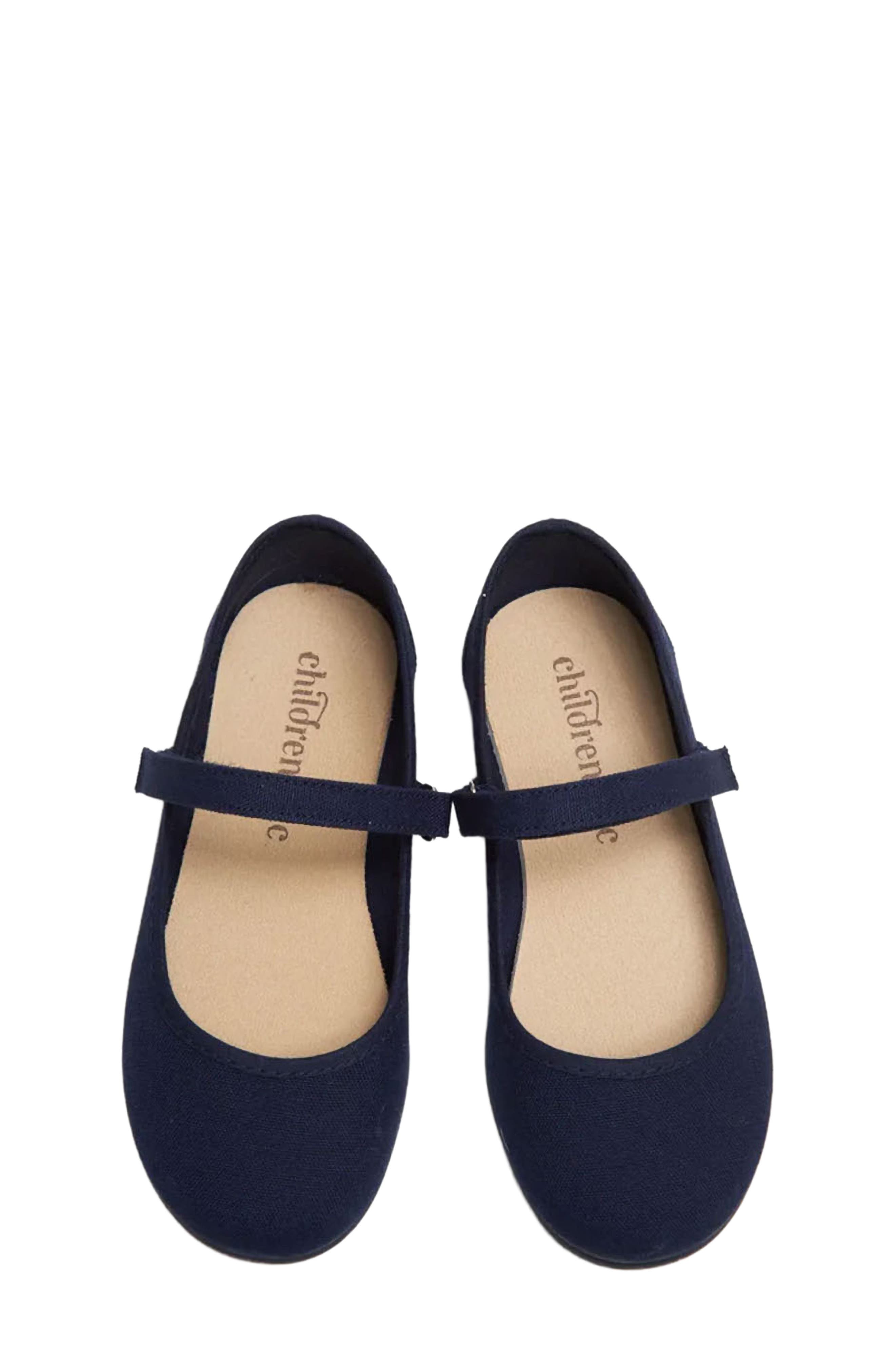 CHILDRENCHIC Kids' Alma Mary Jane Flat, Alternate, color, Navy