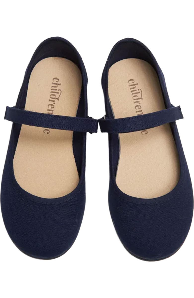 CHILDRENCHIC Kids' Alma Mary Jane Flat, Alternate, color, Navy