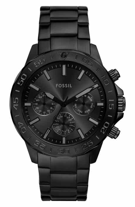 Fossil Bannon Three-Hand Quartz Bracelet Watch, 45mm