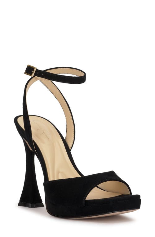Jessica Simpson Jixte Ankle Strap Platform Sandal In Black