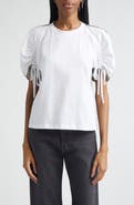 3.1 Phillip Lim Mixed Media Puff Sleeve T-Shirt