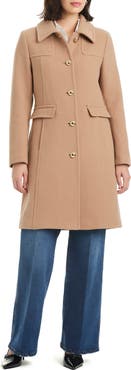 Kate Spade a-line wool blend coat