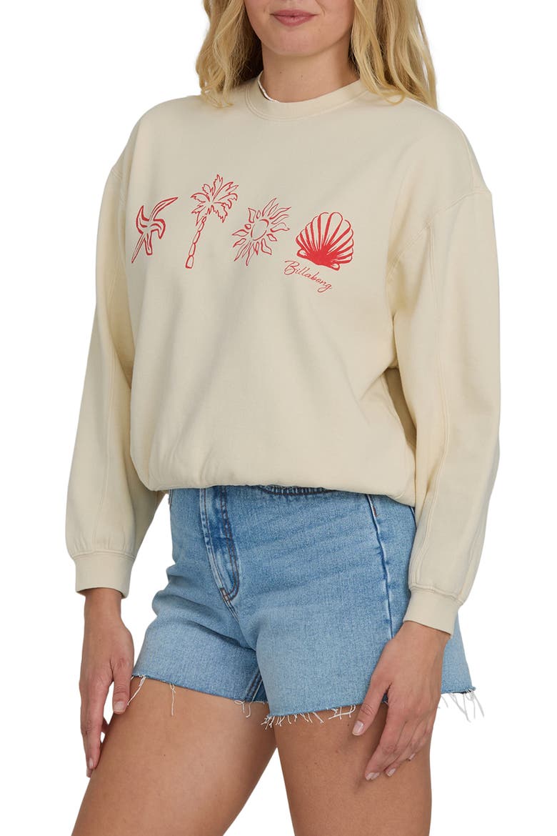 Treasure Cay Graphic Sweatshirt, Alternate, color, WHITE CAP