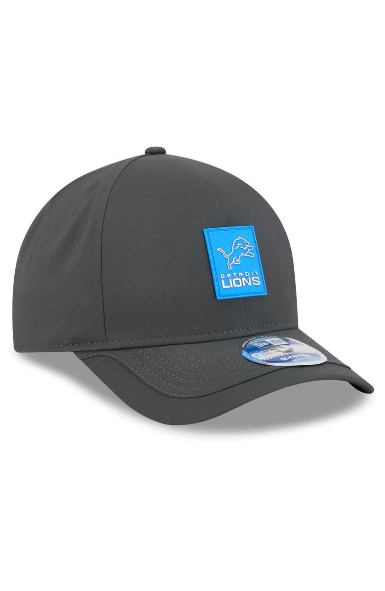 New Era Men's New Era Charcoal Detroit Lions 2025 Sideline Cold Weather 9FORTY M-Crown Adjustable Hat, Alternate, color, Charcoal