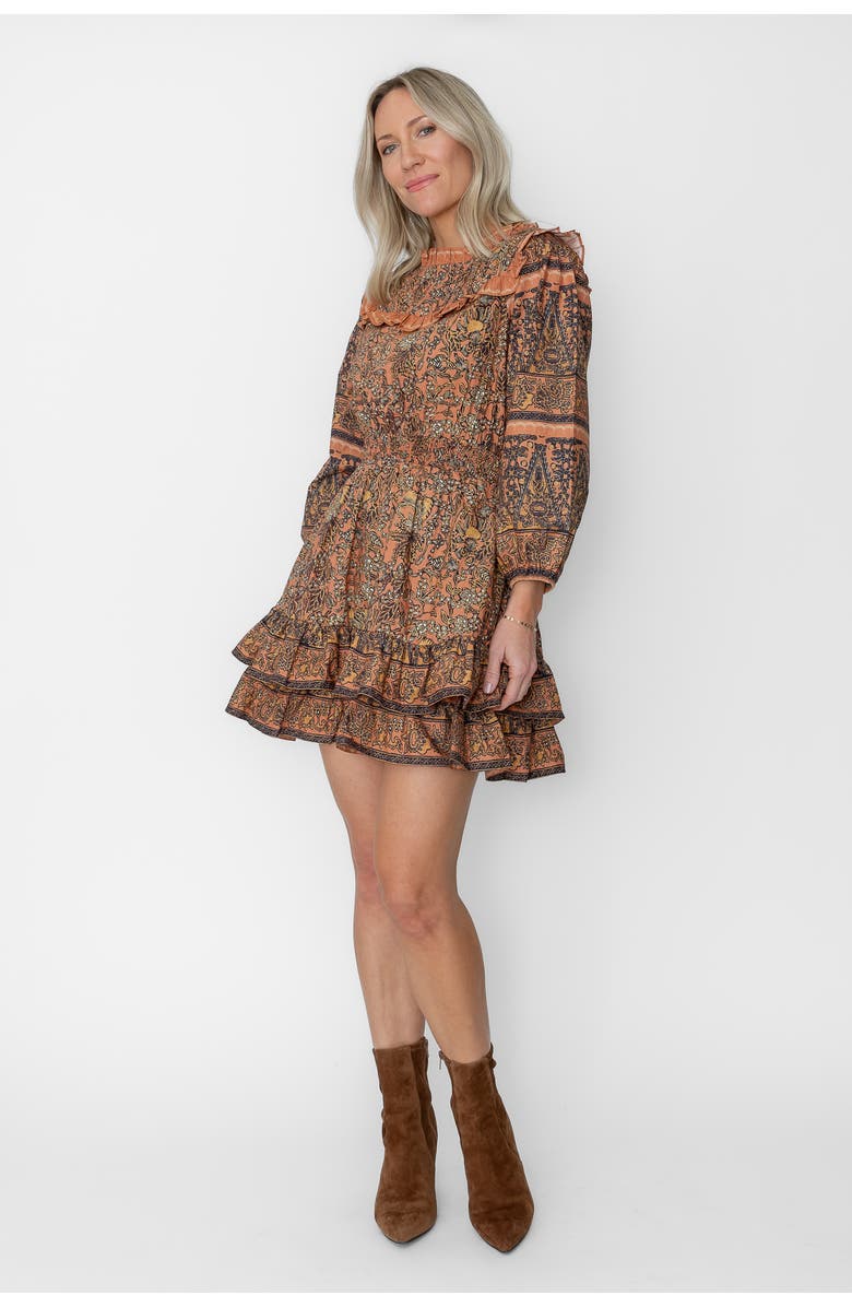 West Of Pascale Mini Dress, Main, color, Esme Vine Print