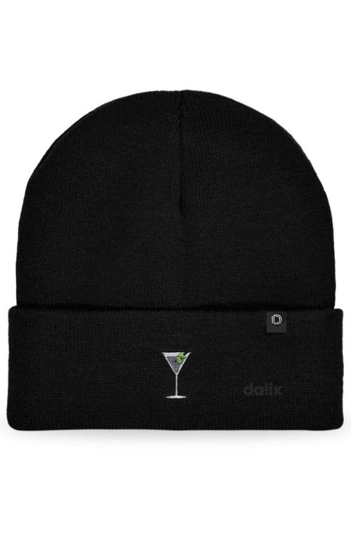 Dalix Martini Beanie Cap In Black